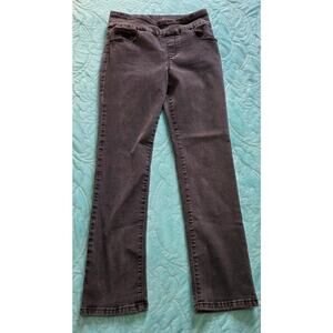 Gloria Vandebilt Faded Black Amanda Pull On Jeans Woman's Size 10P